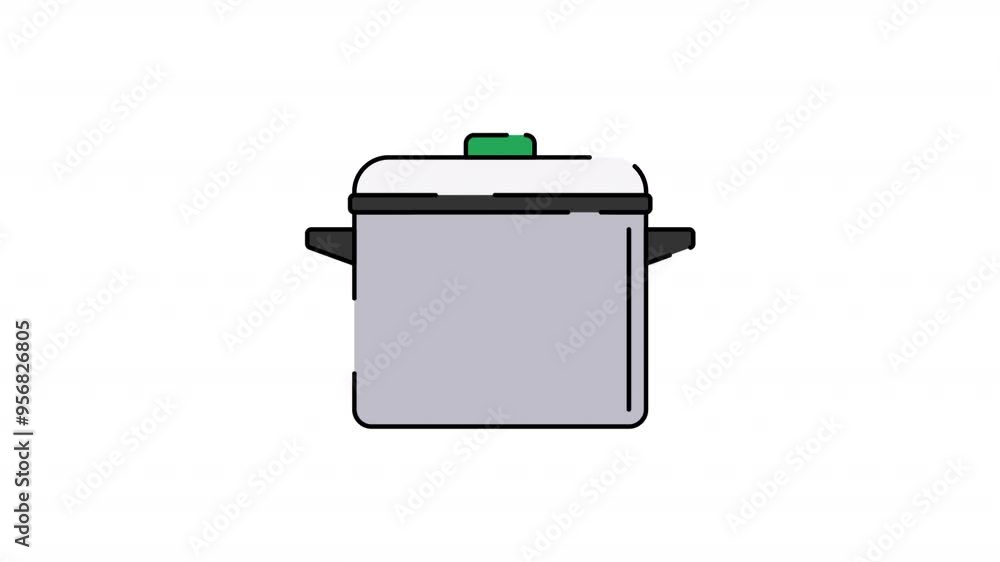 Pan Background Animation Kitchen Pan Motion Graphic, Animated Alpha channel, transparent ...