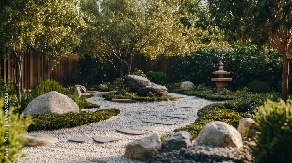 Serene Mindfulness Garden, a tranquil space filled with lush greenery, gentle pathways, soothing water features, inviting seating areas for meditation and reflection. Serene Mindfulness Garden, a tranquil space filled with lush greenery, gentle pathways, soothing water features, inviting seating areas for meditation and reflection.