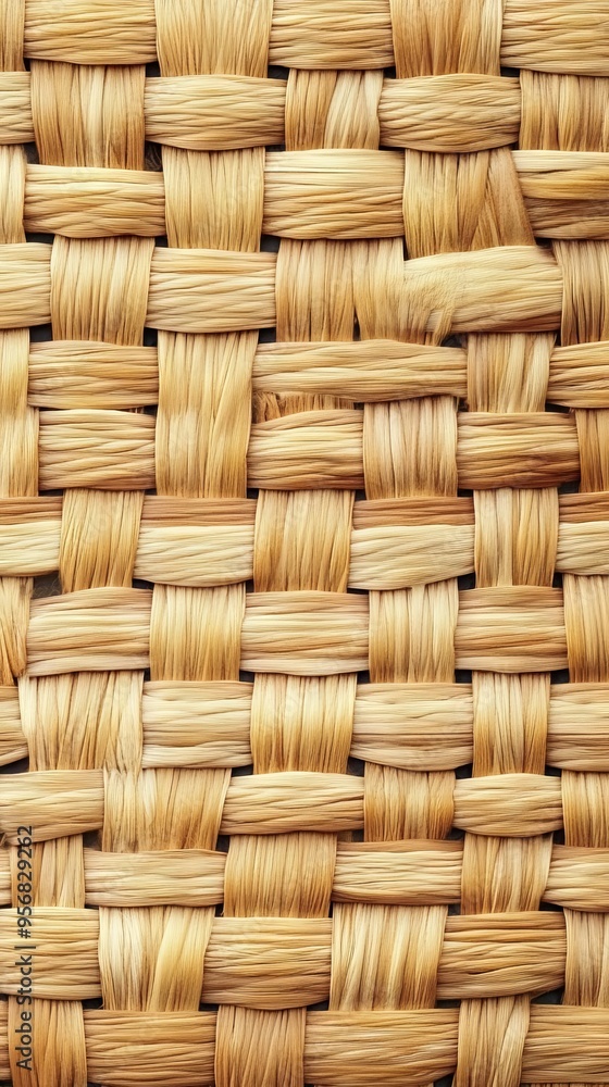 Elegant Farmhouse Woven Rattan Surface, AI generated illustration Elegant Farmhouse Woven Rattan Surface, AI generated illustration