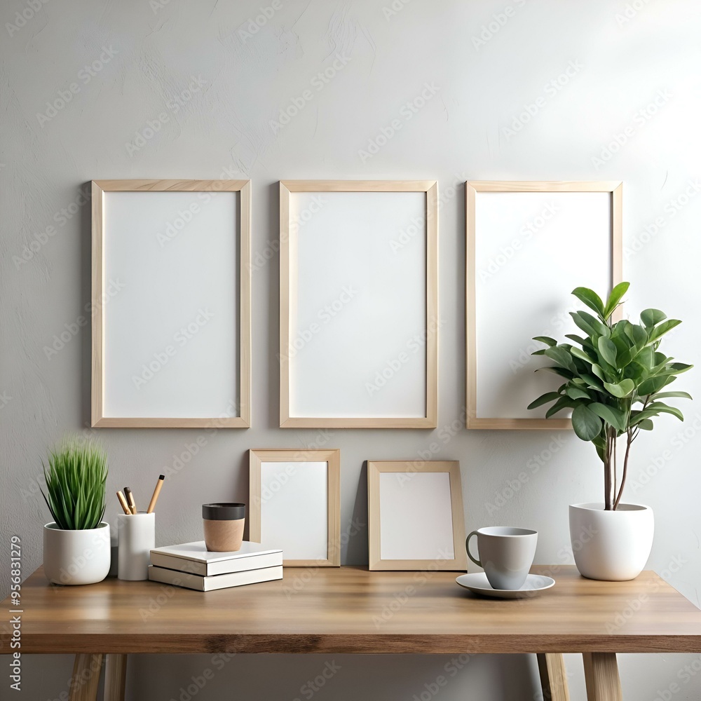 Blank picture frames mockup. perfect for showcasing your art. photos. or designs. Blank picture frames mockup. perfect for showcasing your art. photos. or designs.