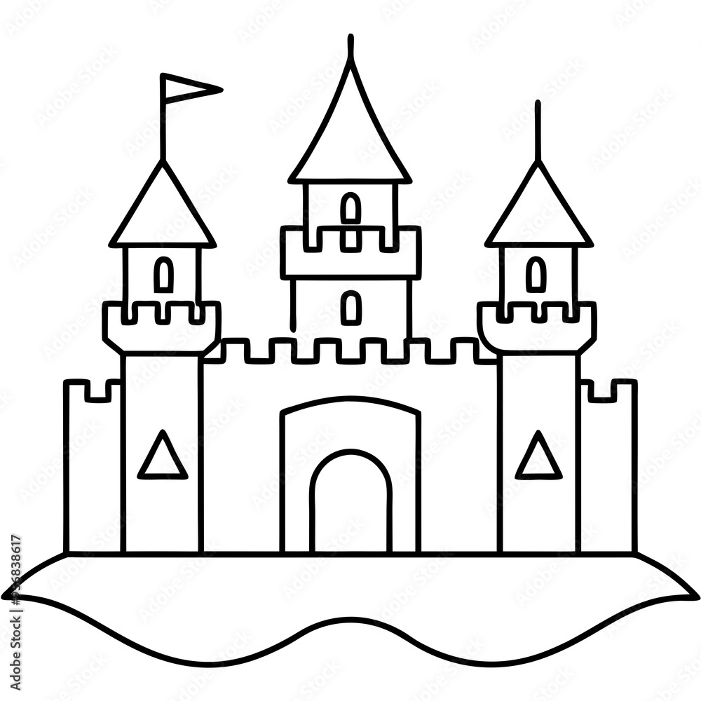 Castle surrounded by a moat Castle surrounded by a moat