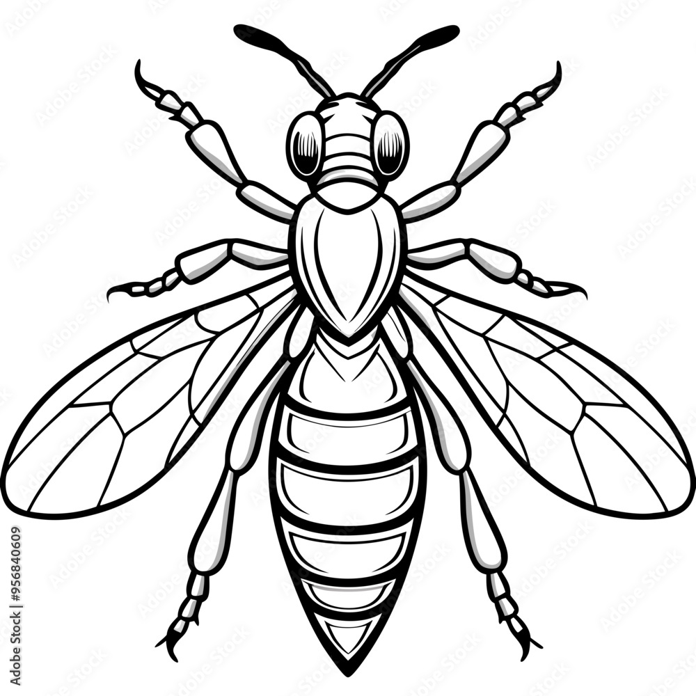 vector illustration of bee vector illustration of bee