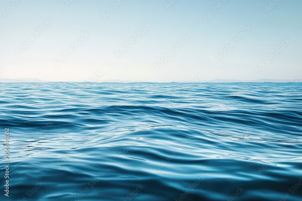 Obraz premium Calm blue ocean waves