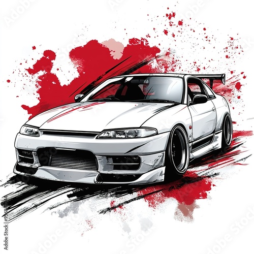 jdm, jdm cars, shirt design, white background