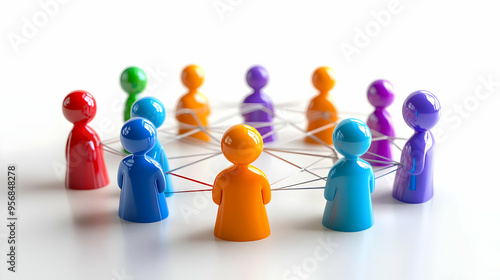 Glossy Family Diversity Network Background concept as A glossy background image featuring interconnected circles and lines symbolizing the network of support and connections within diverse families. I