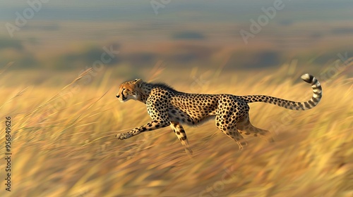 swift cheetah sprinting across savanna fierce agile feline predator african wildlife action scene nature photography capture concept illustrations