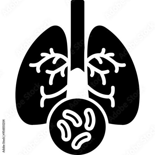 Tuberculosis Damaged Lung Icon