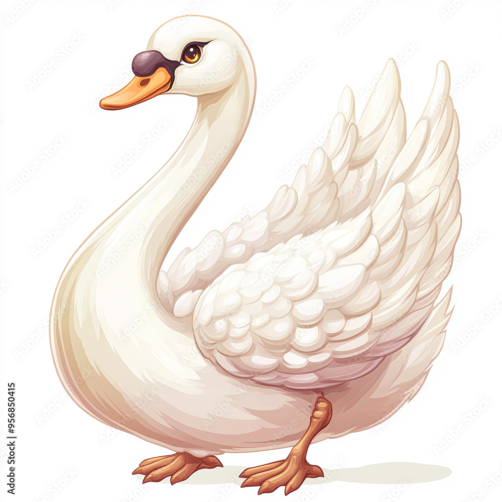 A beautifully detailed illustration of a swan with elegant feathers and a serene expression, perfect for use in nature-themed designs, educational content, or as a decorative element in digital arts, A beautifully detailed illustration of a swan with elegant feathers and a serene expression, perfect for use in nature-themed designs, educational content, or as a decorative element in digital arts,