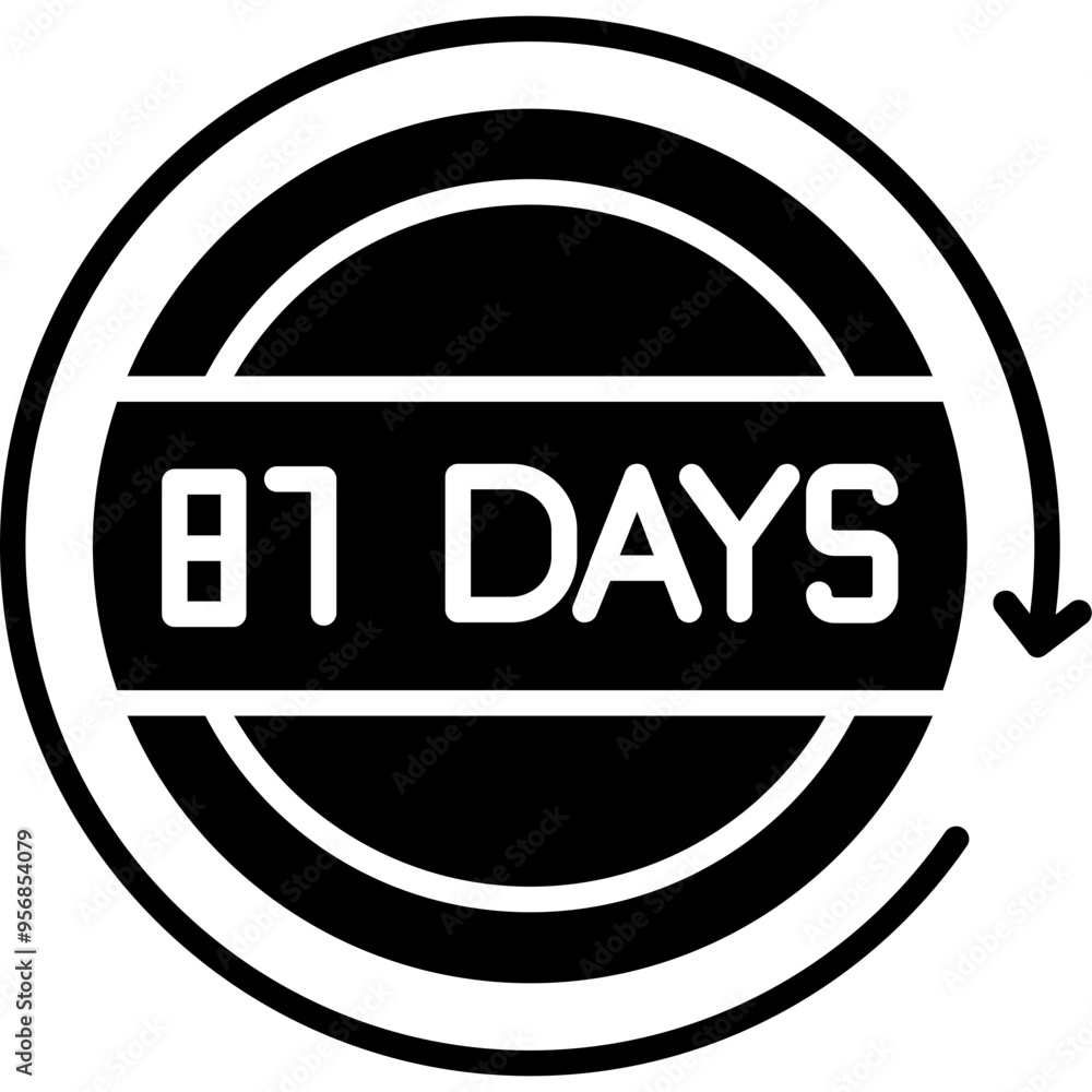 81 Days Return Icon