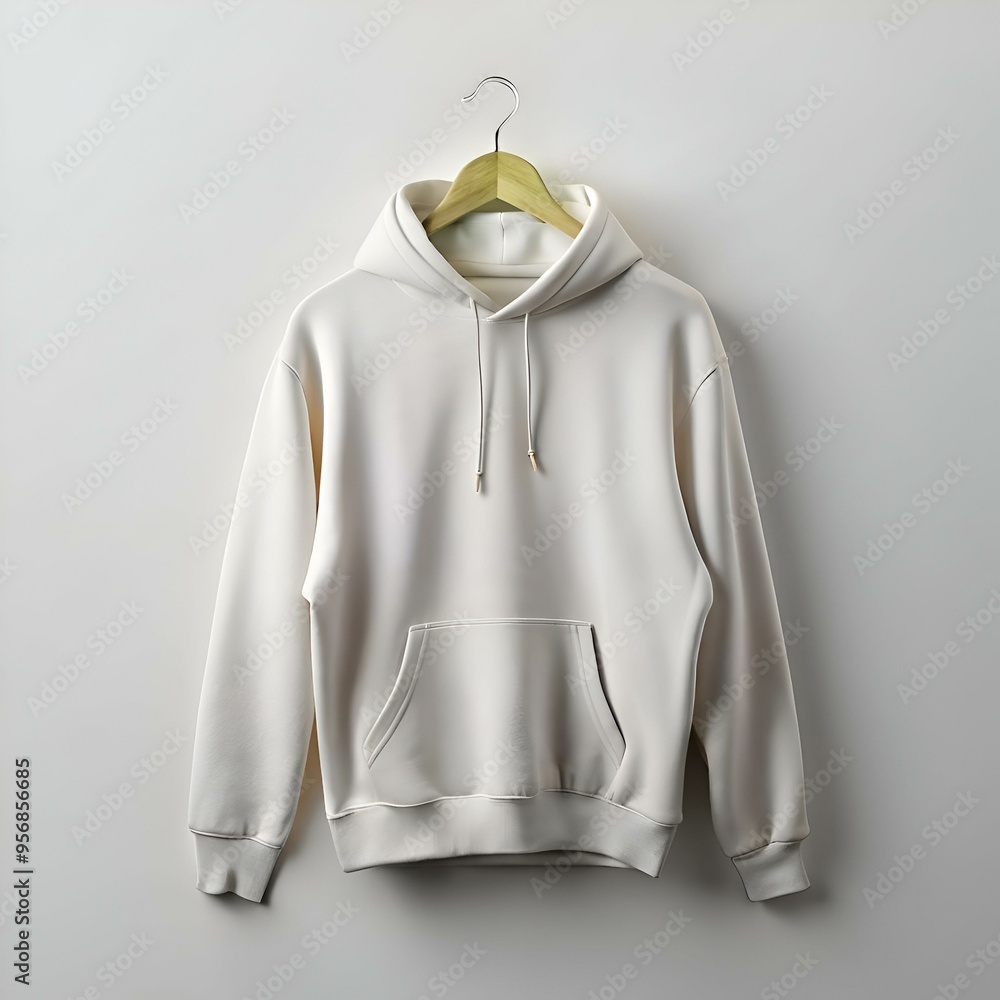 Blank white hoodie mockup on a hanger. perfect for showcasing your designs or branding. Blank white hoodie mockup on a hanger. perfect for showcasing your designs or branding.