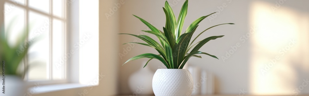 3D rendering of a Dracaena dragon plant 3D rendering of a Dracaena dragon plant