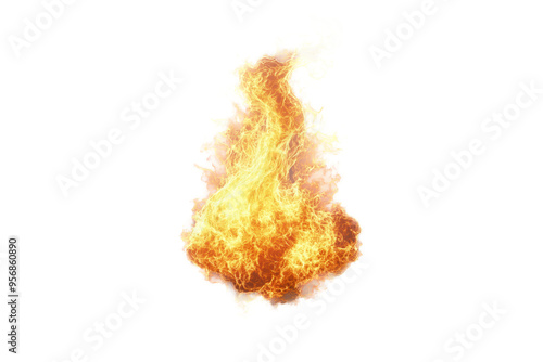 Flames and Fire, transparent. Image with Alpha.