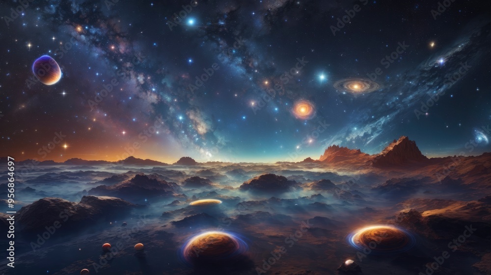 Fototapeta premium sky with stars