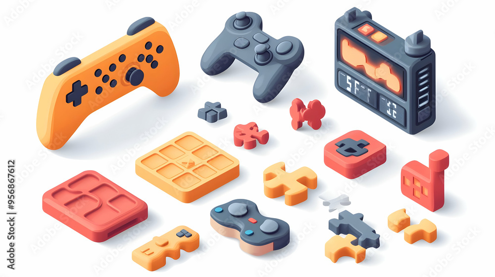 Isolated Educational Game Tools Vector concept as A vector image of ...