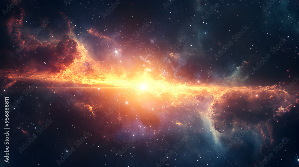 A solitary beam of sunlight breaking through the darkness of space.
A solitary beam of sunlight breaking through the darkness of space.