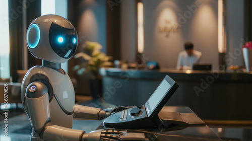 受付をするお仕事ロボット_A work robot that works as a receptionist