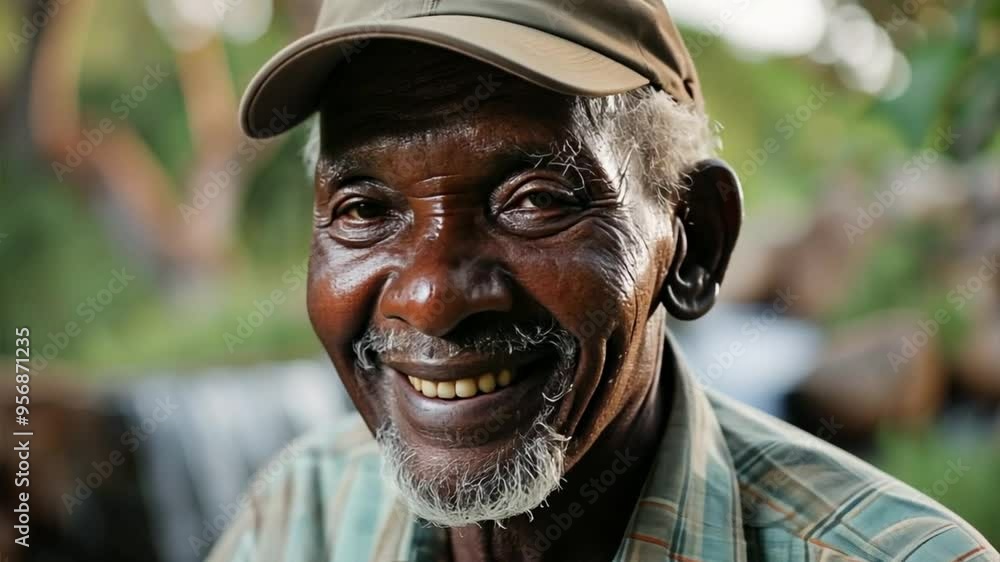 The Warmth of a Gentle Soul: An elderly man's radiant smile, etched with years of wisdom and kindness, illuminates the frame. His eyes sparkle with a life well-lived, radiating warmth and positivity. The Warmth of a Gentle Soul: An elderly man's radiant smile, etched with years of wisdom and kindness, illuminates the frame. His eyes sparkle with a life well-lived, radiating warmth and positivity.