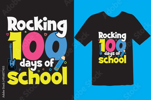 Back to School T-shirt Design, First day of school shirt, , Funny Teacher or Student Shirt, Last Day of School, 100 Magical Days