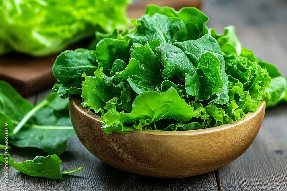 Green leafy vegetables, packed with nutrients, fresh and crisp provide a healthy foundation for any meal