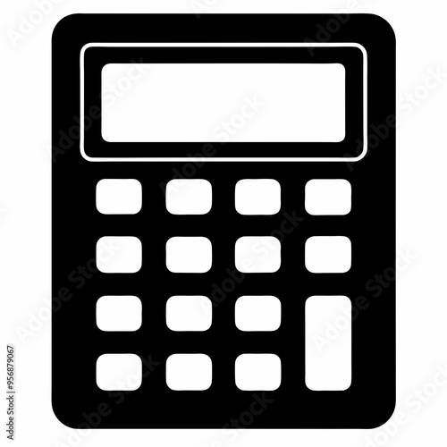 Calculator Black silhouette