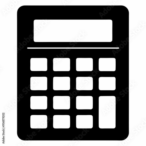 Calculator Black silhouette