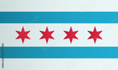Chicago Flag. District of America