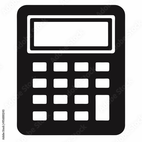 Calculator Black silhouette