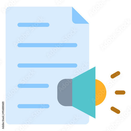 Transcript Flat Icon