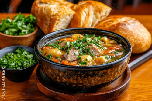 National cuisine, rustic breads, hearty soups offer comfort and nourishment in every bite