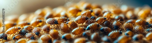 Closeup Photo of Bed Bugs on a Surface