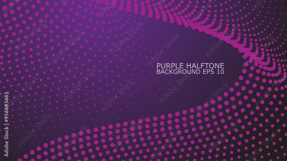 Purple Halftone abstract background vector image for backdrop or presentaion Purple Halftone abstract background vector image for backdrop or presentaion