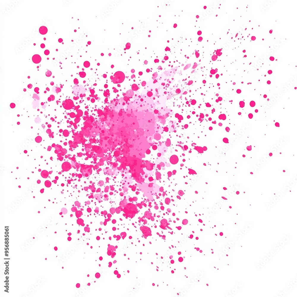 Small pink spots scattered on a white background, showcasing a grunge style and artistic flair Small pink spots scattered on a white background, showcasing a grunge style and artistic flair