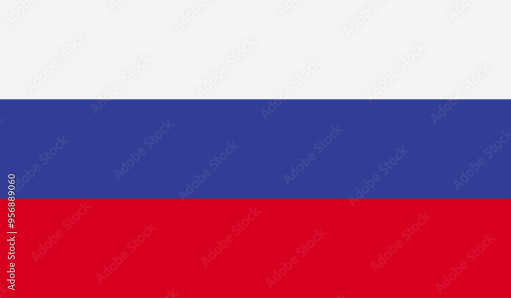 Fototapeta premium Illustration of Russia flag