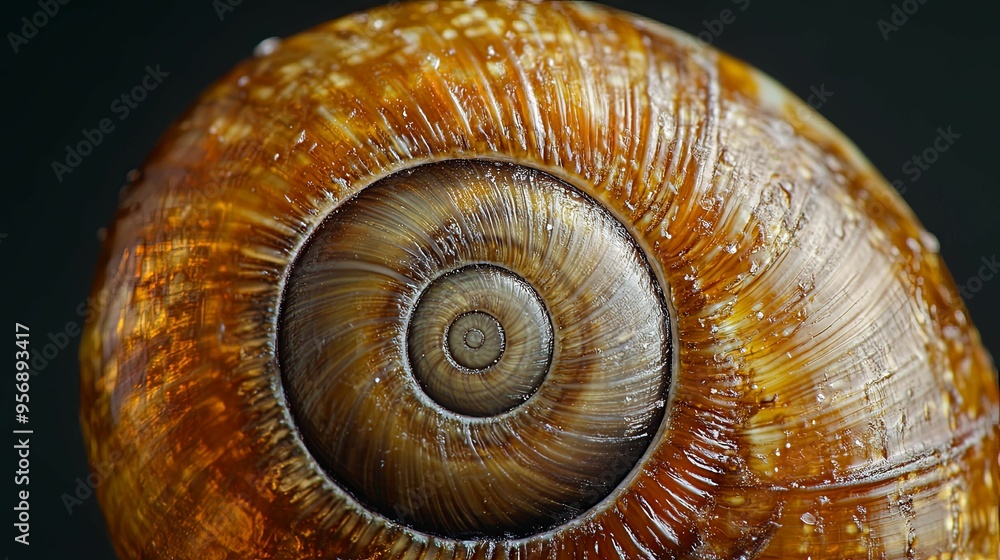 Macro Photography of a Snail Shell's Spiral Macro Photography of a Snail Shell's Spiral