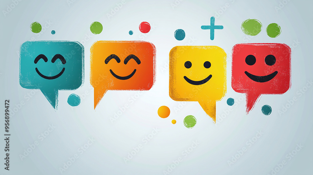 Obraz premium CRM for customer sentiment analysis.
