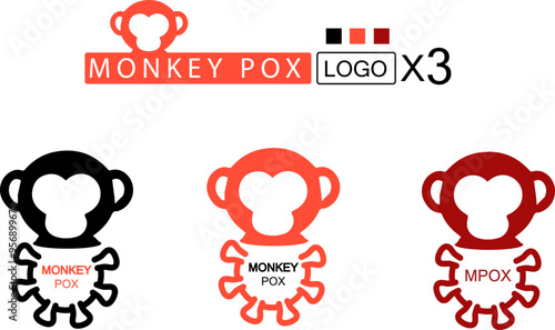 LOGO Monkey Pox Mpox Monkeypox vector poster loremp ipsum.eps