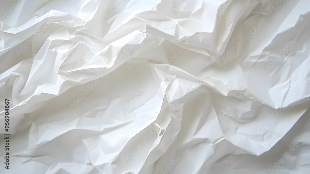 Crumpled white paper texture background Crumpled white paper texture background