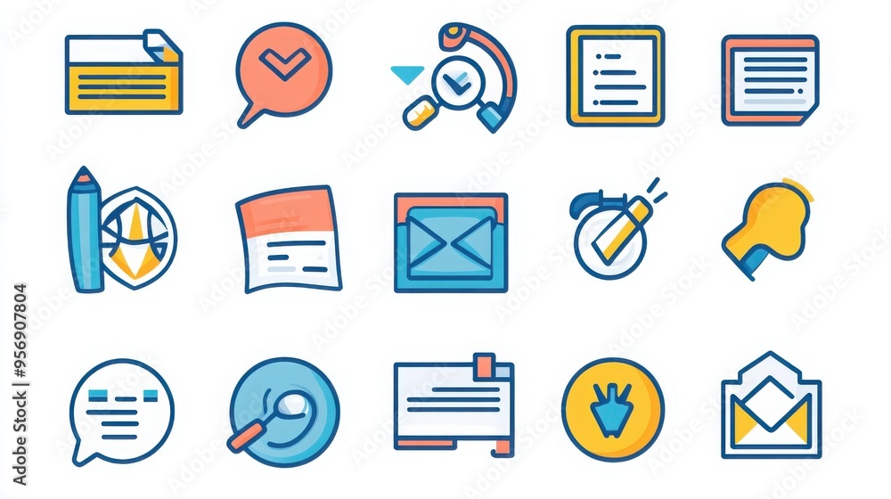 Content Moderation thin line icon set. Containing flag, report, review, approve, reject, filter, ban, mute, warning, guidelines, restricted content, sensitive content, age restriction. Content Moderation thin line icon set. Containing flag, report, review, approve, reject, filter, ban, mute, warning, guidelines, restricted content, sensitive content, age restriction.