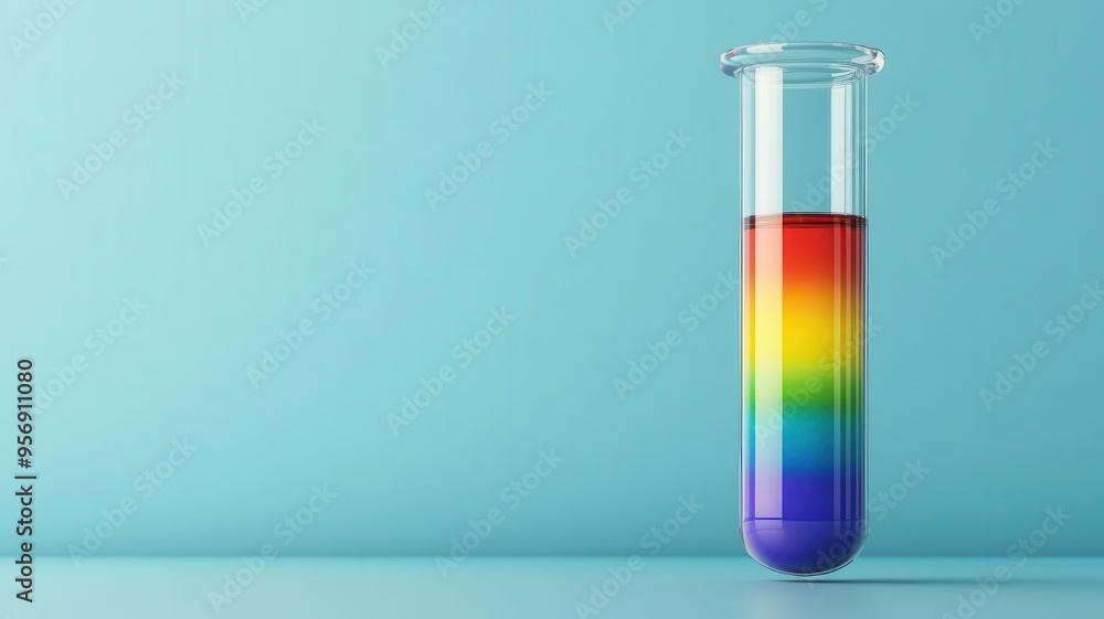 Test tube with rainbow liquid, representing diversity in science, test tube, rainbow liquid, diversity, science Test tube with rainbow liquid, representing diversity in science, test tube, rainbow liquid, diversity, science