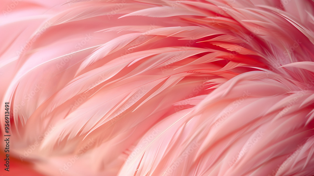 Flamingo pink feather Flamingo pink feather