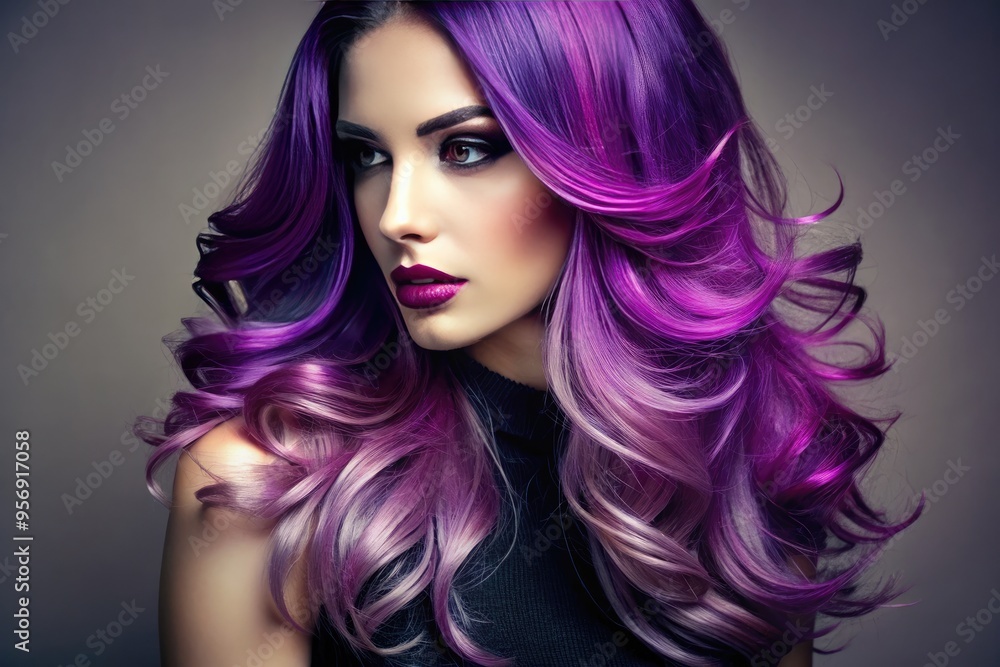 Purple Ombre Hairstyles for Fashionable Women with Edgy yet Elegant Look Purple Ombre Hairstyles for Fashionable Women with Edgy yet Elegant Look