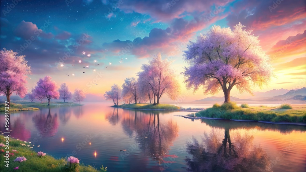 Dreamy Romantic Soothing Calming Soft Pastel Colorful Conceptual Nature Dreamy Romantic Soothing Calming Soft Pastel Colorful Conceptual Nature
