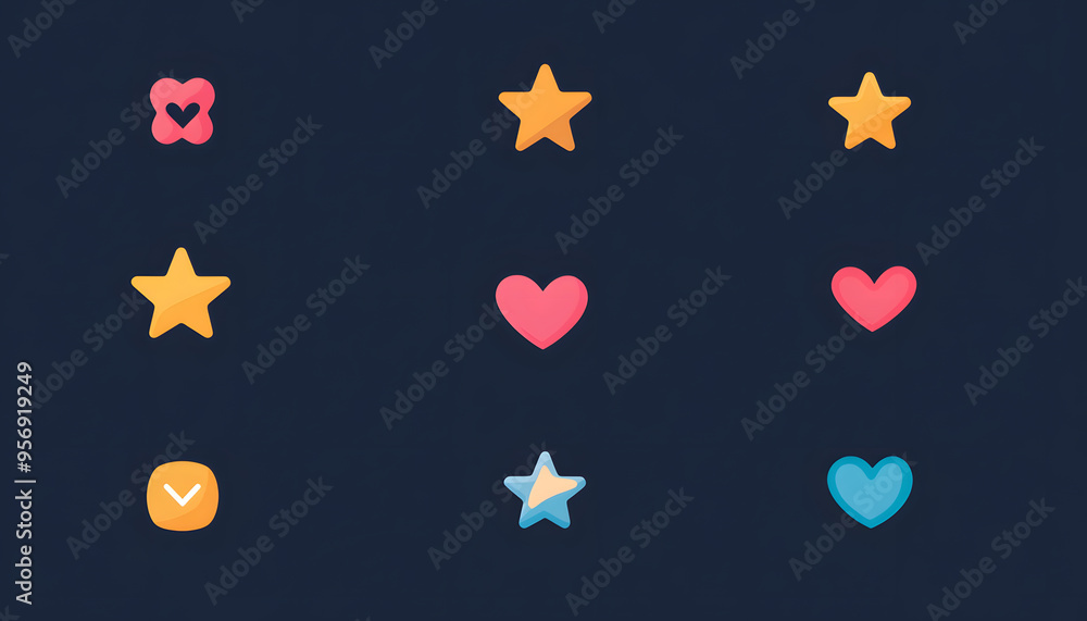 A single, small icon or symbol, such as a star or heart, centered on a solid background. A single, small icon or symbol, such as a star or heart, centered on a solid background.