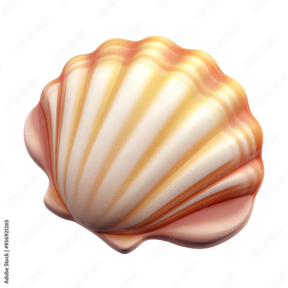 sea shell 3d render icon isolated on transparent background cutout sea shell 3d render icon isolated on transparent background cutout