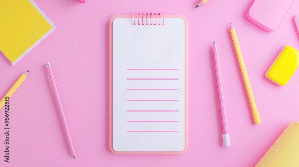 Minimalist 3D Model of an Incomplete To-do List, Symbolizing Unfinished Tasks, Reflecting Productivity Challenges, Emphasizing Free Space and Goal Incompletion Minimalist 3D Model of an Incomplete To-do List, Symbolizing Unfinished Tasks, Reflecting Productivity Challenges, Emphasizing Free Space and Goal Incompletion