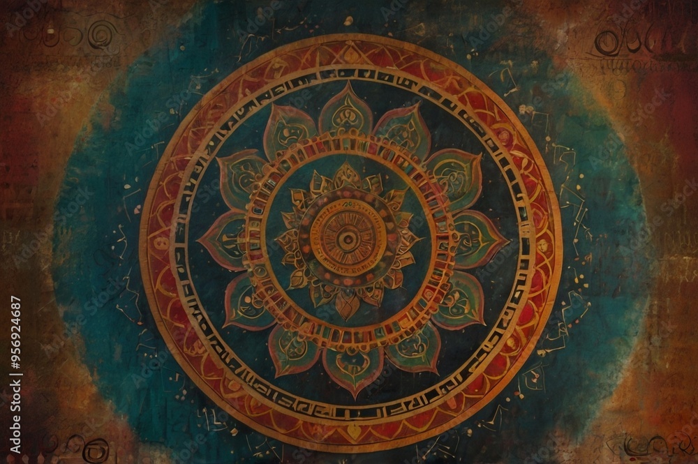 Fototapeta premium background with circles