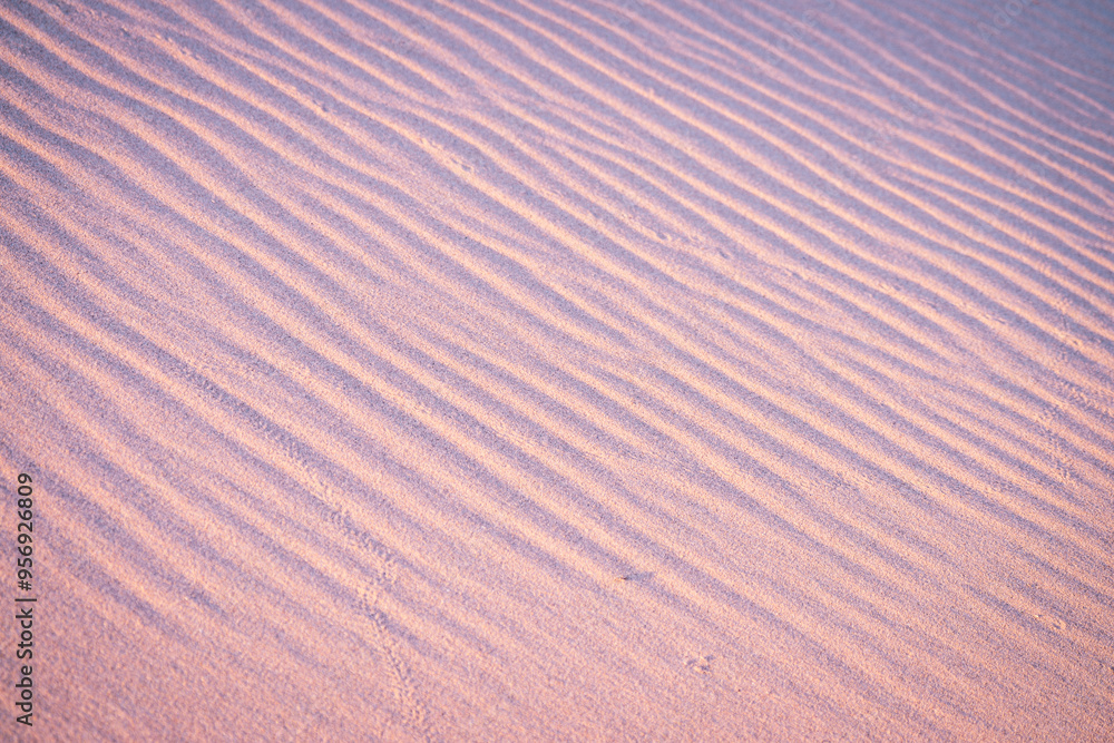 Fototapeta premium Ripples in the sand background texture 