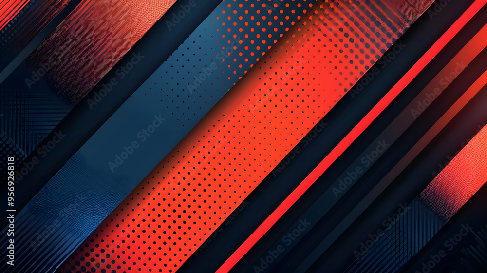 custom made wallpaper toronto digitalAbstract Background with Diagonal Stripes and Dot Pattern in Red and Blue