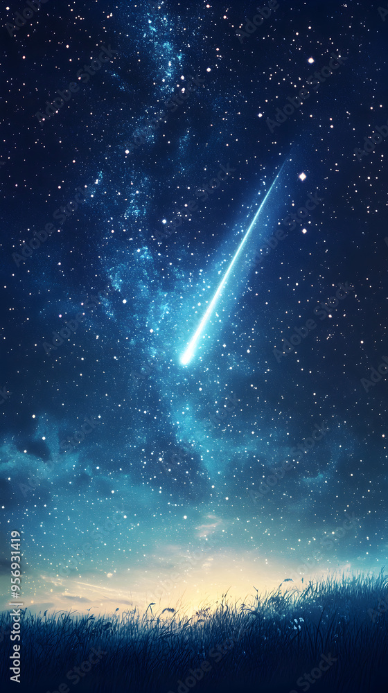 A solitary comet, with its tail stretching into the infinite void.
A solitary comet, with its tail stretching into the infinite void.