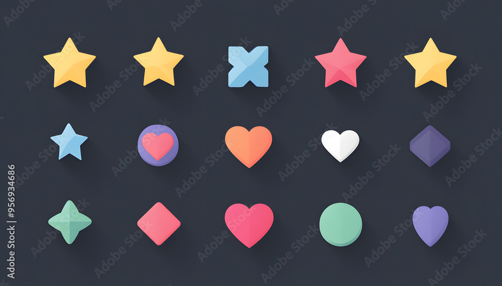 A single, small icon or symbol, such as a star or heart, centered on a solid background. A single, small icon or symbol, such as a star or heart, centered on a solid background.
